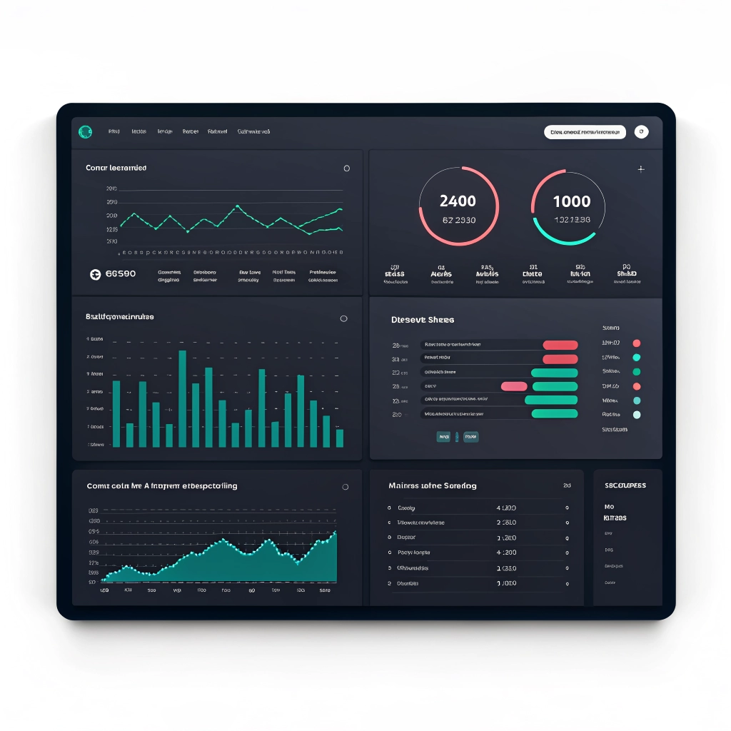 Schermata di Analytics su iPad per il monitoraggio dei dati di marketing